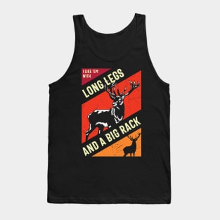 Live Free And Hunt Hard - Big Racks Matter - Funny Deer Buck Hunting Tank Top